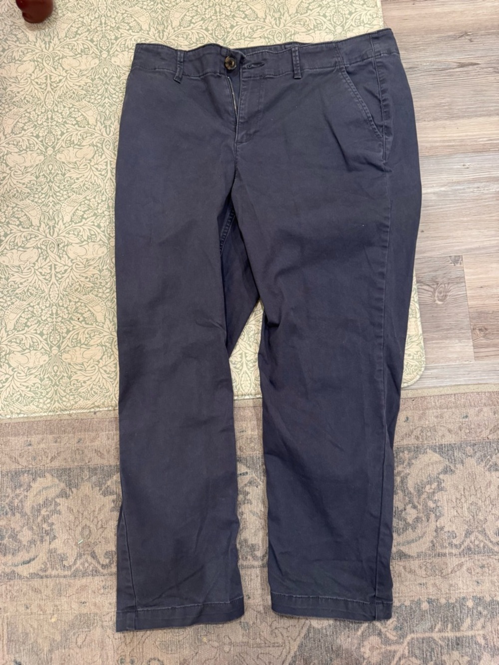 LOFT The Monroe Slim Pant - Navy